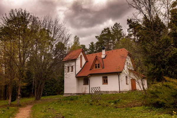 Velha Misteriosa Casa Conto Fadas Floresta — Fotografia de Stock