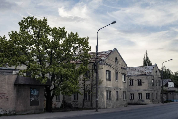 Vecchie Strade Della Città Stile Retrò Kaliningrad — Foto Stock