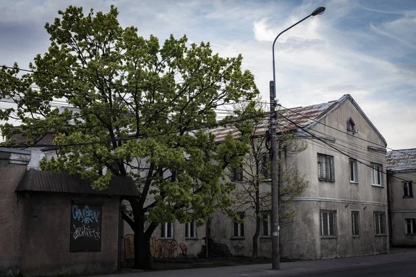 Retro Tarzında Eski Şehir Sokakları Kaliningrad — Stok fotoğraf