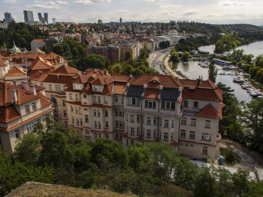 Prag Çek Cumhuriyeti eski şehir görünümü