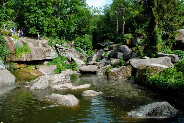 Beautiful Green Arboretum Park Sofiyivka Unforgettable Beauty Ukraine — Stock Photo, Image