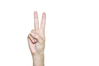 Beyaz arka plan üzerinde izole. Kim parmakları gösterir kişi bu hareketleri el-