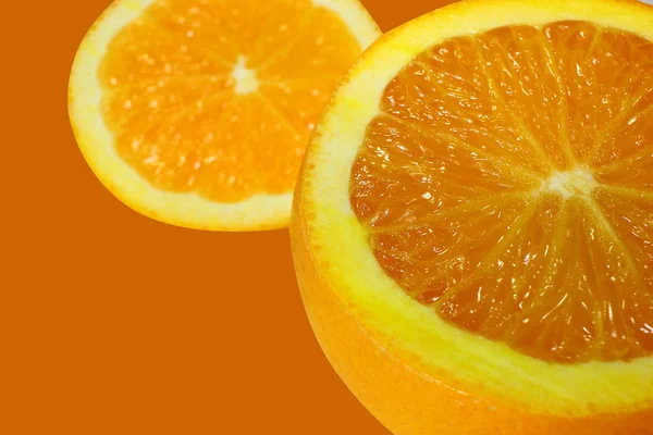 Naranja Aislada Sobre Fondo Oscuro Como Vaso Jugo Beber Vitaminas — Foto de Stock
