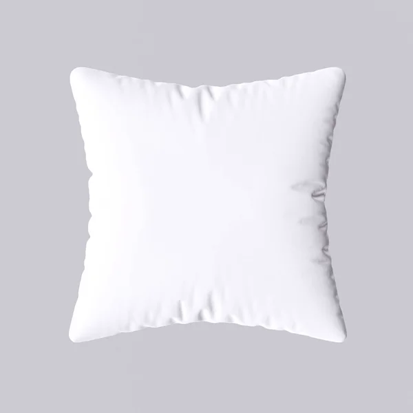 White Pillow Isolated Gray Background Image — Stock Photo, Image