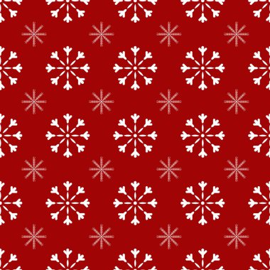 Kar taneleriyle kusursuz desen. vektör illüstrasyonu