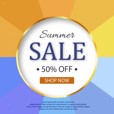 Satış afişi tasarımı. vektör illüstrasyonu