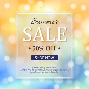 Satış afişi tasarımı. vektör illüstrasyonu