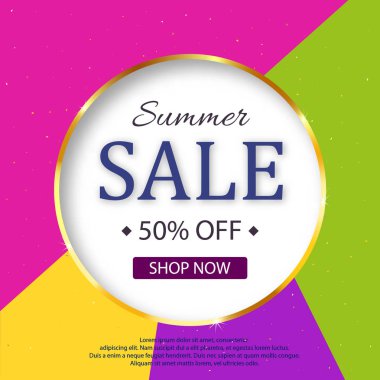 Satış afişi tasarımı. vektör illüstrasyonu