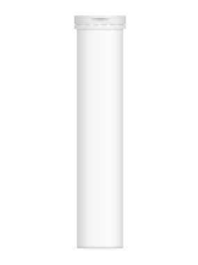 Vektör gerçekçi görüntü (mock-up, düzen, şablon) ambalaj (alüminyum şişe ve cap) için vitamin, tablet, hap. Görüntü bir degrade kafes kullanılarak oluşturulur. Vektör Eps 10 çizim.