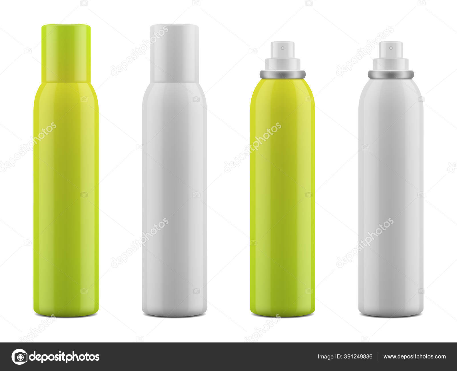 Download White Glossy Aluminum Spray Bottle Deodorant Hair Spray Mockup Packaging Vector Image By C Natalia5988 Vector Stock 391249836