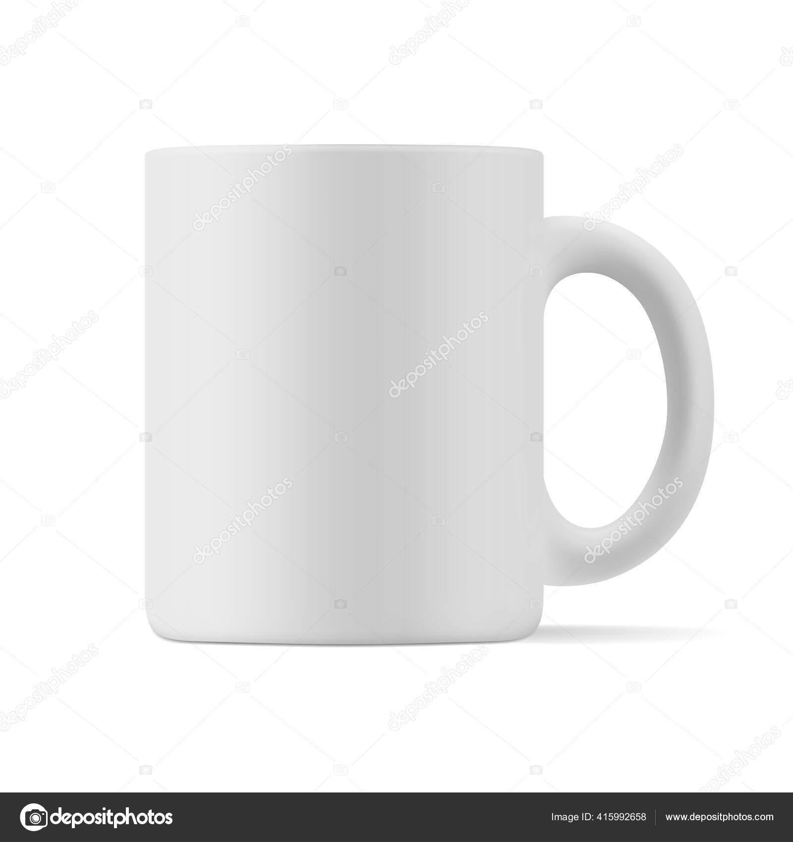 Download Vector Realistic Matte Mockup Mug Drinks Front View White Blank Vector Image By C Natalia5988 Vector Stock 415992658