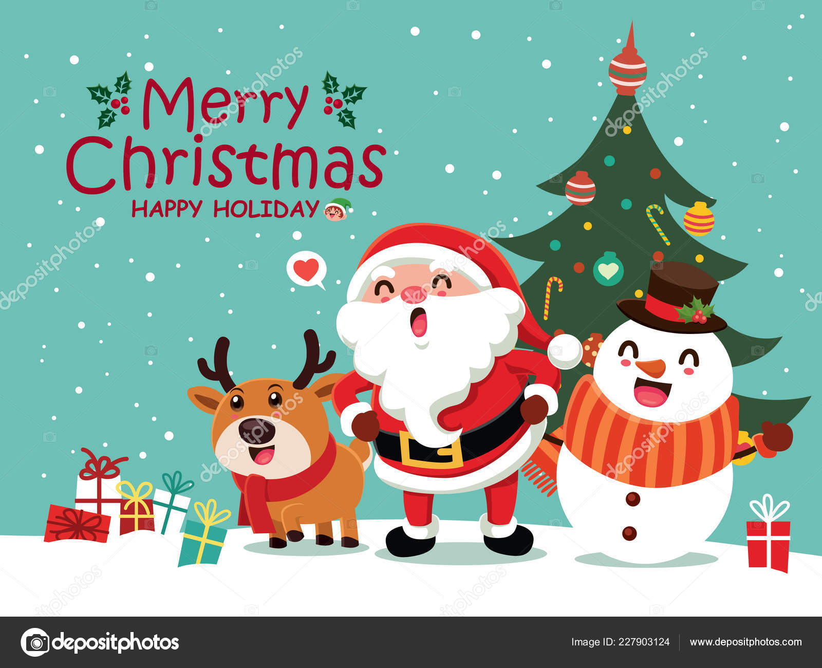 Design Cartaz Natal Vintage Com Vetor Papai Noel Elfo Boneco Vetor de  ©Donnay 227903124, image size:1600x1300