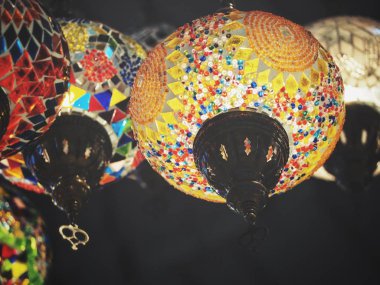 Lambalar Hindistan asılı yakın çekim 