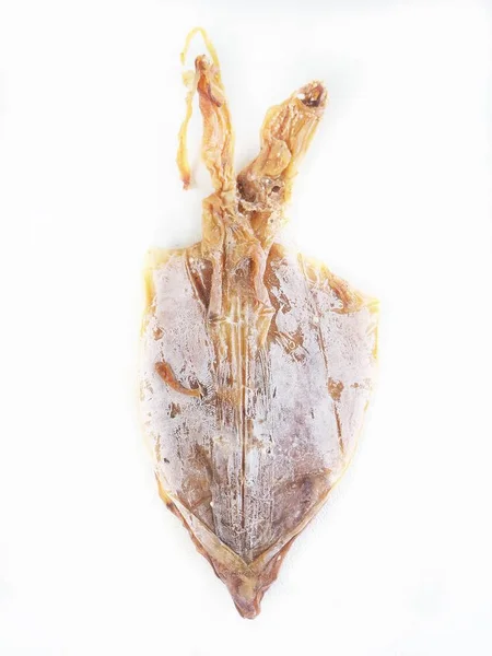 Dried Squid Isolated White Background — Stock Photo, Image