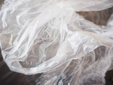 Plastik torba arka plan veya doku