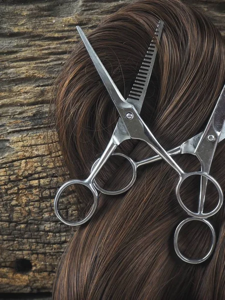 Hair cutting shears and hair