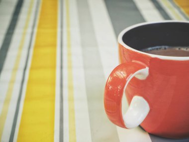 Sıcak kahve bir yakın çekim