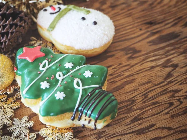 Пончики Рождественские Украшения — стоковое фото