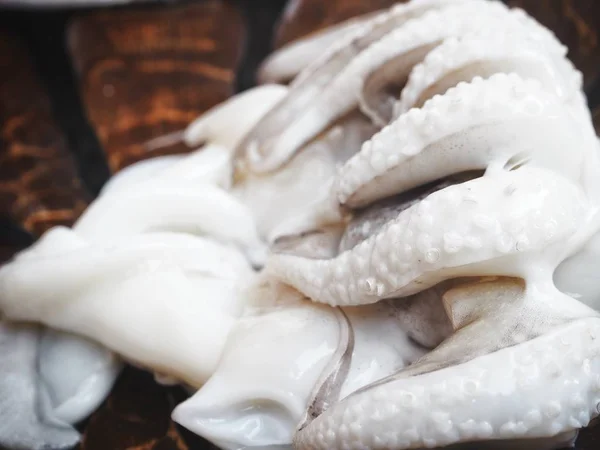 Close Fresh Squid Seafood — Stock Photo, Image