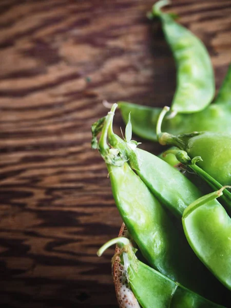 Green Peas Bean Close — Stock Photo, Image