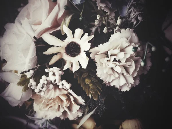 Krásné Vintage Růže Umělých Květin — Stock fotografie