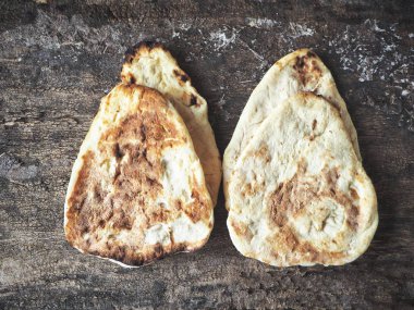 Naan ekmek Hint yemekleri