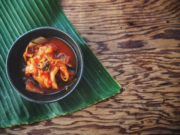 Kimchi Koreańskie Jedzenie Stole — Zdjęcie stockowe