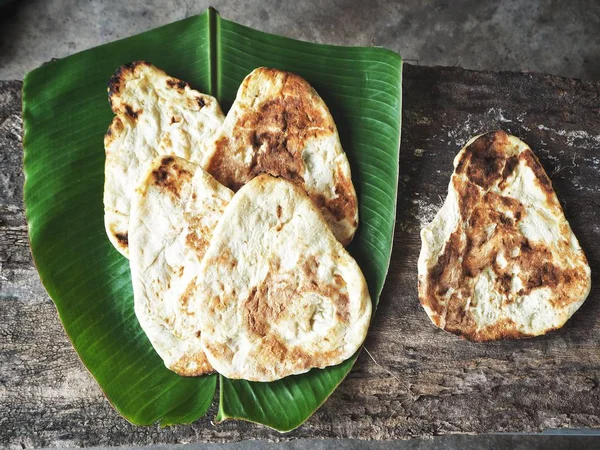 Naan Brot Indisches Essen — Stockfoto