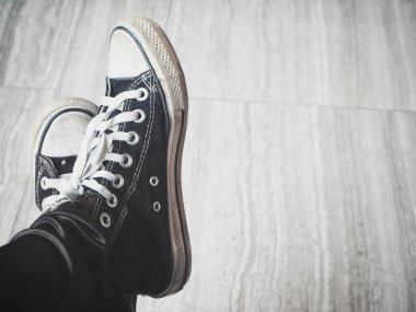 Selfie siyah spor ayakkabı