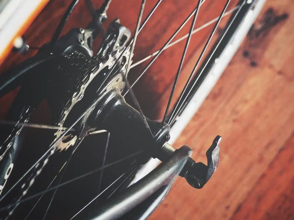 Vista Ravvicinata Della Ruota Della Bicicletta — Foto Stock