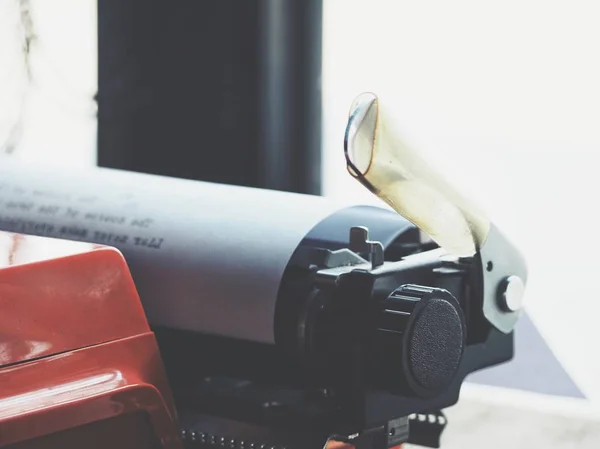 Primer Plano Máquina Escribir Vintage —  Fotos de Stock