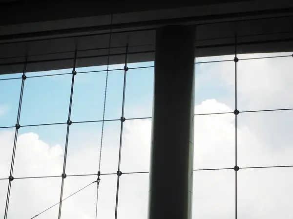 窓ガラス内部のクローズアップビュー — ストック写真