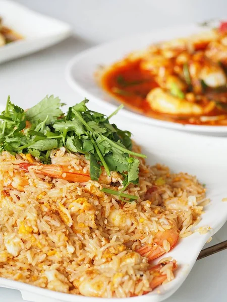 Shrimp Fried Rice Thai Food — Stock Photo, Image