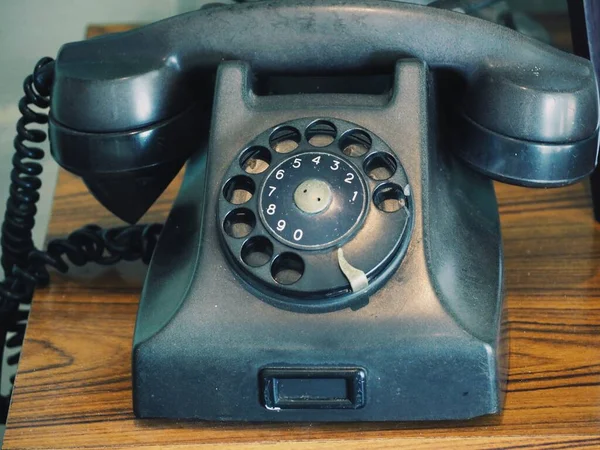 Nahaufnahme Eines Antiken Telefons — Stockfoto