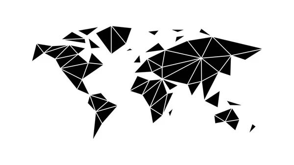 Üç taraflı kur çevrimi tarzında modern, düz dünya harita