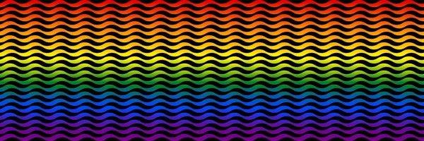 Fondo de arco iris de pantalla ancha . — Vector de stock