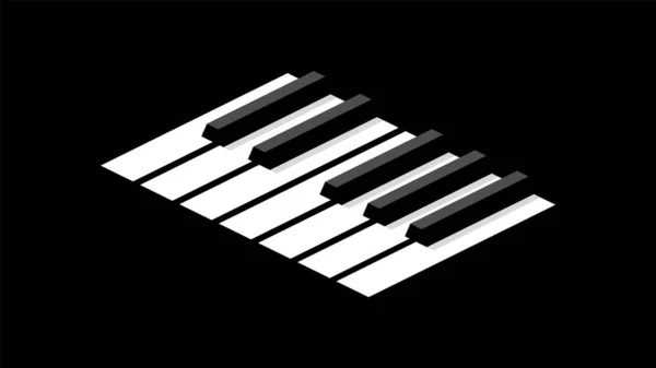 İzometrik klavye piyano.