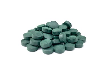 Tabletlerde Spirulina.