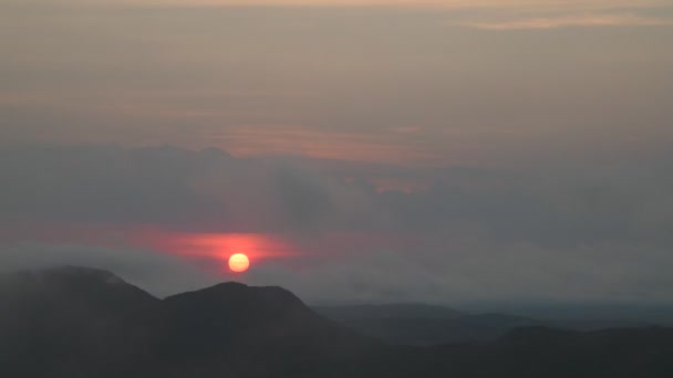 Salida Del Sol Las Montañas Brasil — Vídeo de stock
