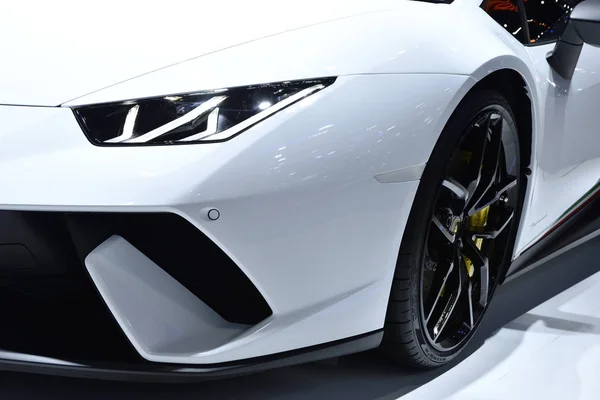 El Lamborghini huracan performante faro y rueda . — Foto de Stock