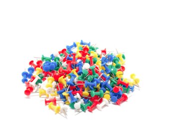 Beyaz arka plan üzerinde çok renkli PIN;