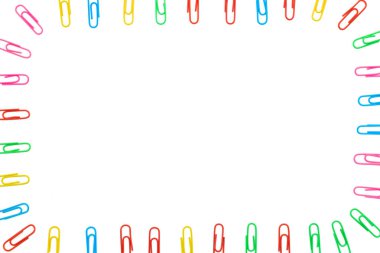 Çok renkli kağıt CLIP top izole On Beyaz arka plan görüntülemek