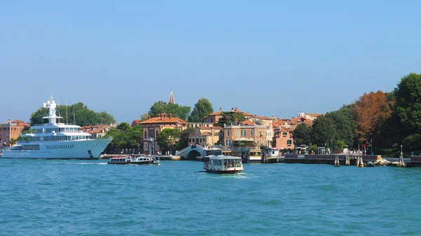 Italy Venice August 2011 View Port Venice Bright Sunny Day — Stock Photo, Image