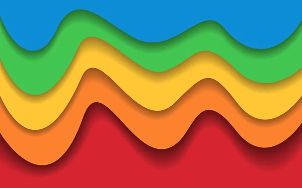 Φωτεινά Πολύχρωμα Στρώματα Μοντέρνα Αφηρημένα Φόντο Για Web Πανό Αφίσα — Διανυσματικό Αρχείο