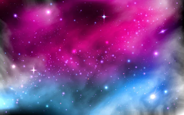 Fundo Espacial Nebulosa Estrelada Colorida Leitosa Com Poeira Estelar Galáxia —  Vetores de Stock