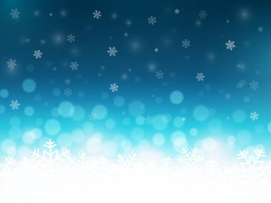 Kar taneleri parçacıkları ile arka plan. Noel manzara arka plan. Tatil kış tema. Vektör çizim.