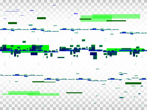 Glitch Fondo Transparente Ruido Digital Píxeles Formas Fallidas Efecto Distorsión — Archivo Imágenes Vectoriales
