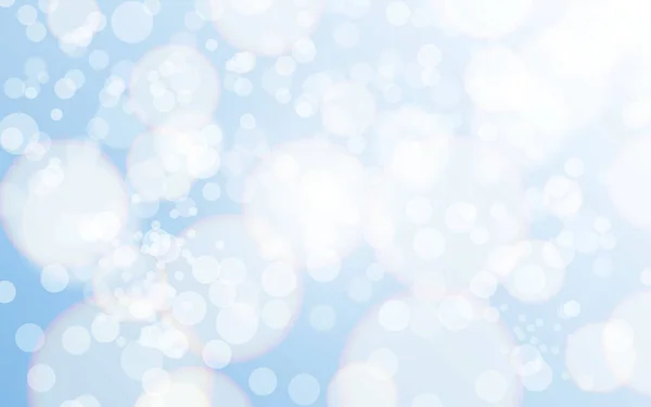 Weihnachten Bokeh Hintergrund Blaue Defokussierte Tapete Mit Weißem Licht Abstrakte — Stockvektor