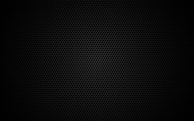 Altıgen metal örgüsü. Karanlık şebeke dokusu. Geometrik tasarım, gölge ve ışık ile. Hücreli endüstriyel arka plan. Web, poster ve broşür için modern fütüristik zemin. Vektör illüstrasyonu.