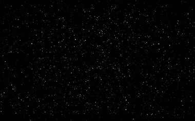 Uzay arkaplanı. Parlayan yıldızları ve takımyıldızları olan karanlık sonsuz evren. Yıldızlı evren. Gerçekçi yıldız tozu duvar kağıdı. Kara gece gökyüzü ve Samanyolu. Vektör illüstrasyonu.